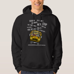 Funny School Bus Driver Cool School Bus Driver Hoodie