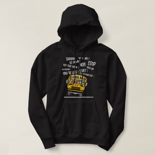 Funny School Bus Driver Cool School Bus Driver Hoodie (Design voorkant)