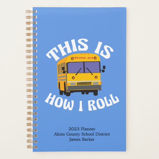 Funny School Bus Driver Dit is hoe ik me kan aanpa Planner (Voorkant)