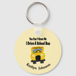 Funny School Bus Driver Key Ring Sleutelhanger