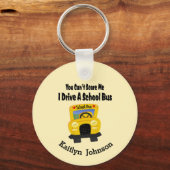 Funny School Bus Driver Key Ring Sleutelhanger (Voorkant)