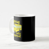 Funny School Bus Driver Retirement Gift Shirt Koffiemok (Voorkant links)
