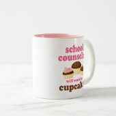 Funny School Counselor Tweekleurige Koffiemok (Voorkant rechts)