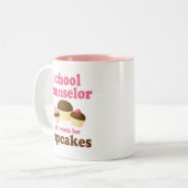 Funny School Counselor Tweekleurige Koffiemok (Voorkant links)