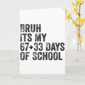 Funny School Countdown Student Teacher Clroom Humo Kaart (Gele Bloem)