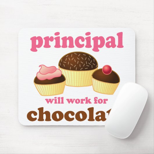 Funny School Hoofd Mousepad Muismat (Met muis)