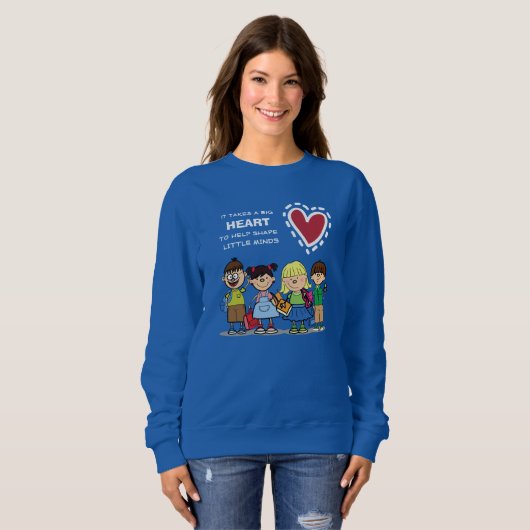 Funny School Kinder Sweater voor Docent (Voorkant volledig)