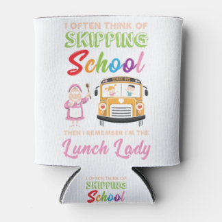 Funny School Lunch Lady Gift Blikjeskoeler