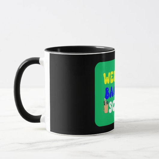 Funny School Mug - Mask to School 2025 Mok (Links)