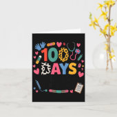 Funny School Nurse 100 Days Patching Tiny Humans I Kaart (Gele Bloem)