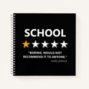 Funny School Review  Naam niet aanbevolen Notitieboek