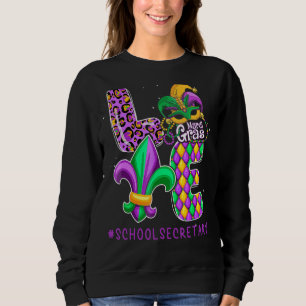 Funny School Secretary Mardi Gras Family Matching Trui