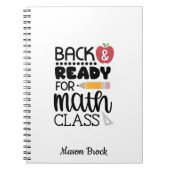 Funny school wiskunde student Notitieboek (Voorkant)