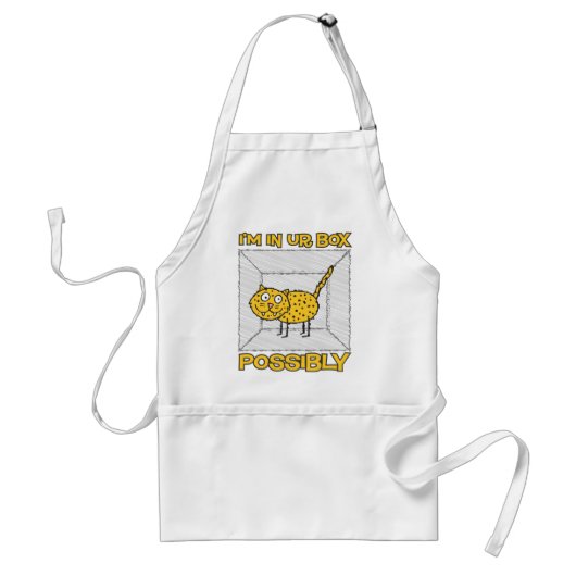Funny Schrodinger's Cat Lolcat Apron Standaard Schort (Voorkant)