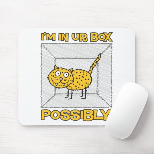 Funny Schrodinger's Cat Lolcat Mousepad Muismat (Met muis)