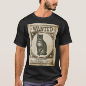 Funny  Schrodinger's kat Gezocht Poster T-shirt (Voorkant)