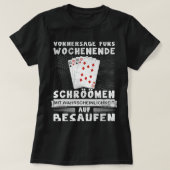 Funny Schröömen dolls card game Rheinland saying T-shirt (Design voorkant)