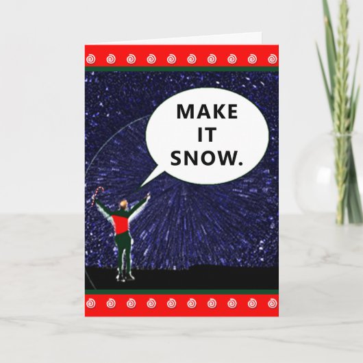 Funny Sci-fi kerstfeestkaarten Feestdagen Kaart (Voorkant)