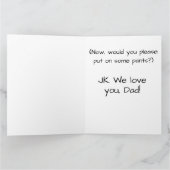 Funny Sci Fi papa Bod zet haar aan Kaart (Binnen)