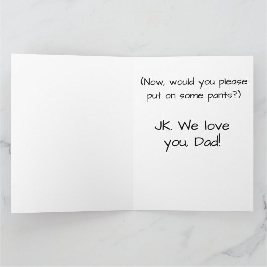 Funny Sci Fi papa Bod zet haar aan Kaart (Binnen)