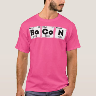 Funny Science Bacon Periodic Table Chemie T-shirt