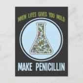 Funny Science Bacteria Humor Mold Make Penicillin Briefkaart (Voorkant)