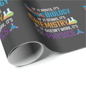 Funny Science Biology Chemistry Physics Teacher Cadeaupapier (Rol Hoek)