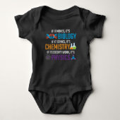 Funny Science Biology Chemistry Physics Teacher Romper (Voorkant)
