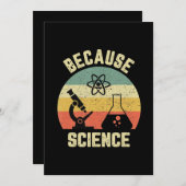 Funny Science Biology Physics Want Wetenschap Feestdagenkaart (Voorkant / Achterkant)