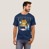 Funny Science Cat Chemistry Teacher T-shirt (Voorkant volledig)