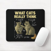 Funny Science Cat Physics What Cats Think Gift Men Muismat (Met muis)