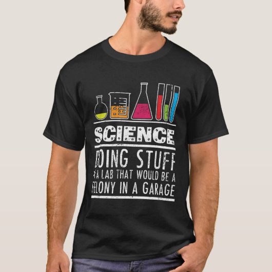 Funny Science Chemistry T Shirt for Nerds (Voorkant)