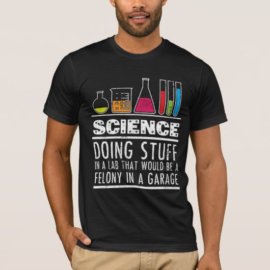 Funny Science Chemistry T Shirt for Nerds (Voorkant)