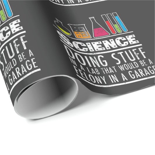 Funny Science Chemistry T Shirt for Nerds Cadeaupapier (Rol Hoek)