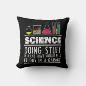 Funny Science Chemistry T Shirt for Nerds Kussen (Voorkant)