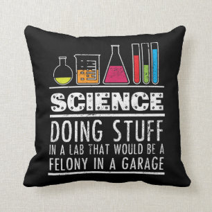 Funny Science Chemistry T Shirt for Nerds Kussen