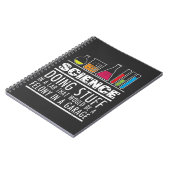 Funny Science Chemistry T Shirt for Nerds Notitieboek (Linkerzijde)