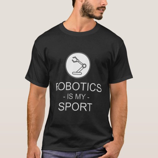Funny Science Coder Robotics is mijn sport Sa T-shirt (Voorkant)