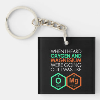 Funny Science Cool Nerd T Gift T-shirt Mannen Vrou Sleutelhanger