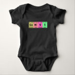 Funny Science Genius Periodic Table of Elements Romper<br><div class="desc">Funny Nerdy Science Surprise for a student,  chemicus,  Physics,  leraar,  wetenschapper of apotheker. Ideale cadeautjes voor alle wetenschapsNeerden die graag experimenteren of een experiment doen in het laboratorium of het lab.</div>