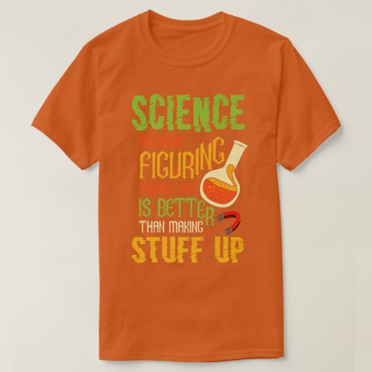 Funny Science Gezegde Chemist Premium 783 T-shirt (Design voorkant)