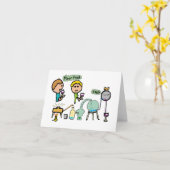 Funny Science Kaart (Gele Bloem)