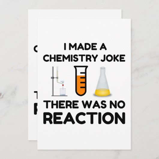 Funny Science lover-scheikundegrap Feestdagenkaart (Voorkant / Achterkant)