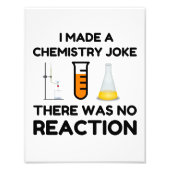 Funny Science lover-scheikundegrap Foto Afdruk (Voorkant)