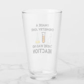 Funny Science lover-scheikundegrap Glas (Achterkant)