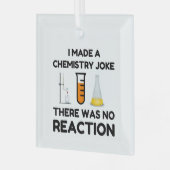 Funny Science lover-scheikundegrap Glas Ornament (Voorkant links)