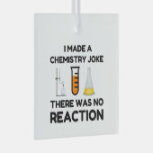 Funny Science lover-scheikundegrap Glas Ornament (Voorkant Rechts)