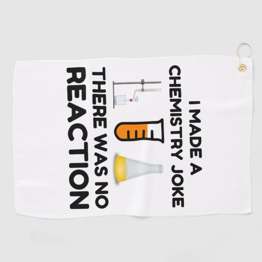 Funny Science lover-scheikundegrap Golfhanddoek (Horizontaal)