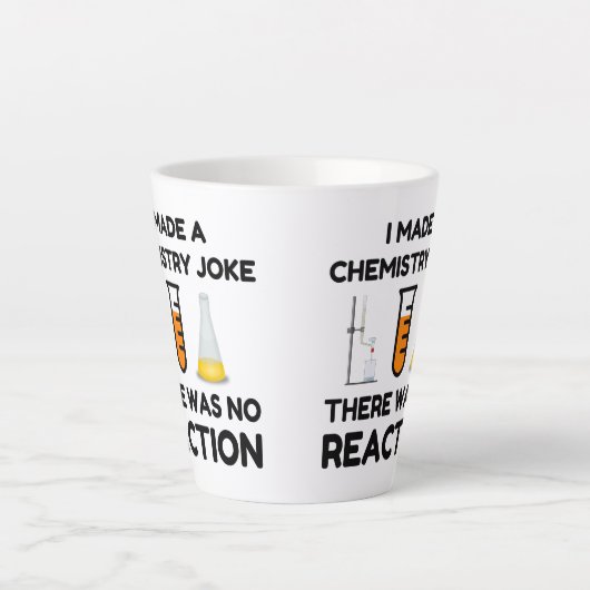 Funny Science lover-scheikundegrap Latte Mok (Voorkant)