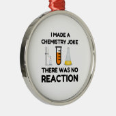 Funny Science lover-scheikundegrap Metalen Ornament (Rechts)